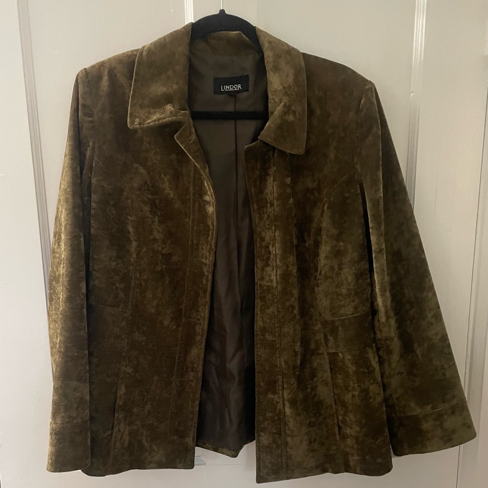 Velvet jacket blazer over-shirt, fits like small or medium